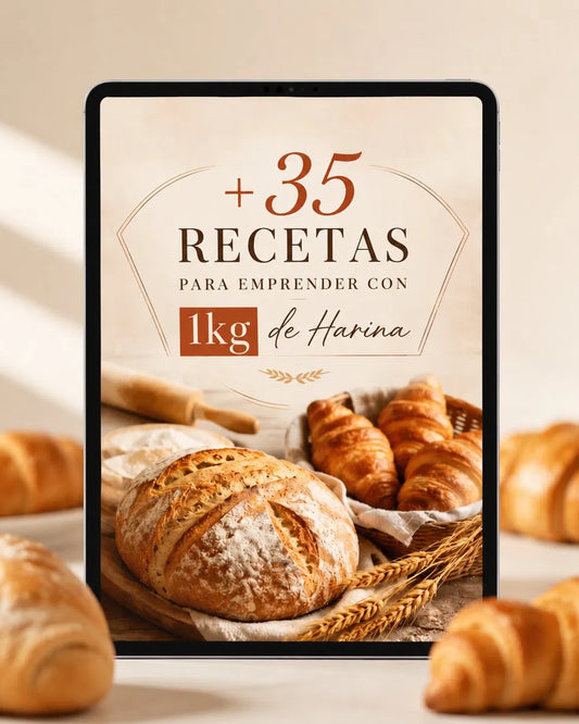 PACK +35 RECETAS PARA EMPRENDER CON 1KG DE HARINA